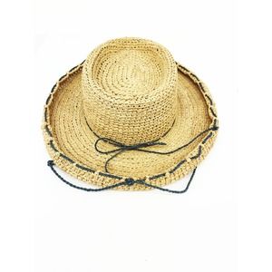 The Scala Collection Rolled Rim Natural Straw Womens Sun Hat